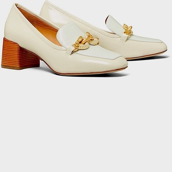 Tory Burch✨Jessa block heel leather loafers Tory Burch Miller Tory Burch heel - Picture 1 of 14